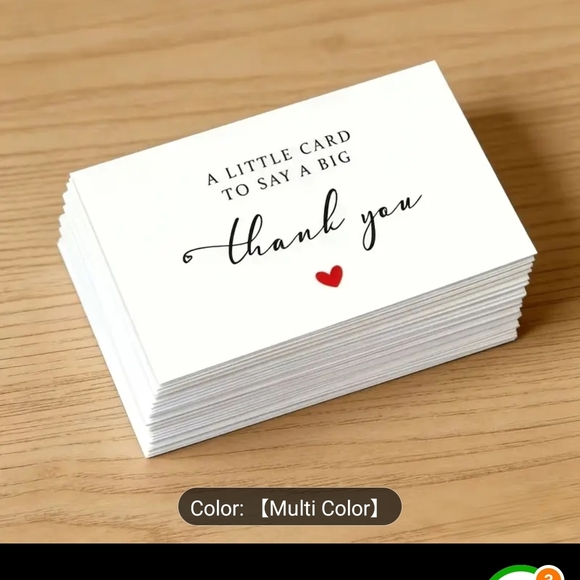 50 Thank You Cards - Picture 5 of 5